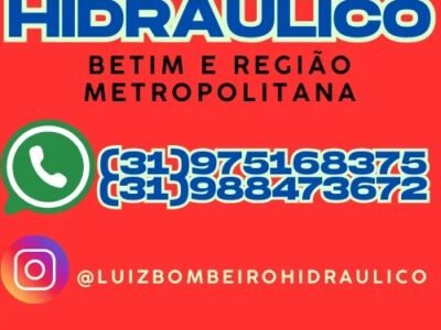 Bombeiro Hidraulico em Betim e Região Metropolitana