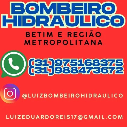 Bombeiro Hidraulico em Betim e Região Metropolitana